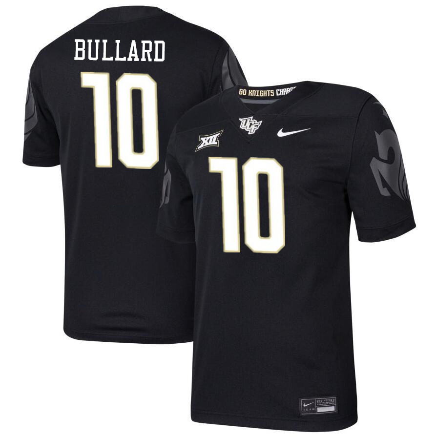 Men #10 Quadric Bullard UCF Knights Big 12 Conference College Football Jerseys Stitched-Black